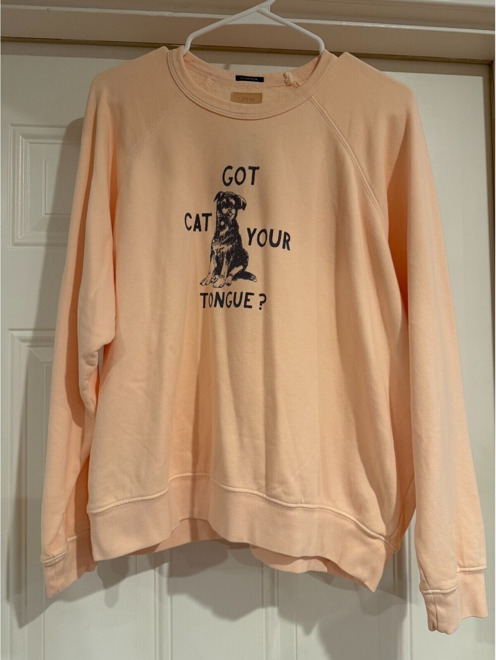 MOTHER The Biggie Concert Sweatshirt Cat Got Your Tongue NWT